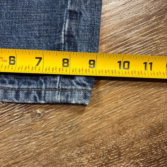 Levis Jeans Men's 38x34 Blue 501 Denim Button Fly Casual Medium Wash Office - Picture 9 of 10